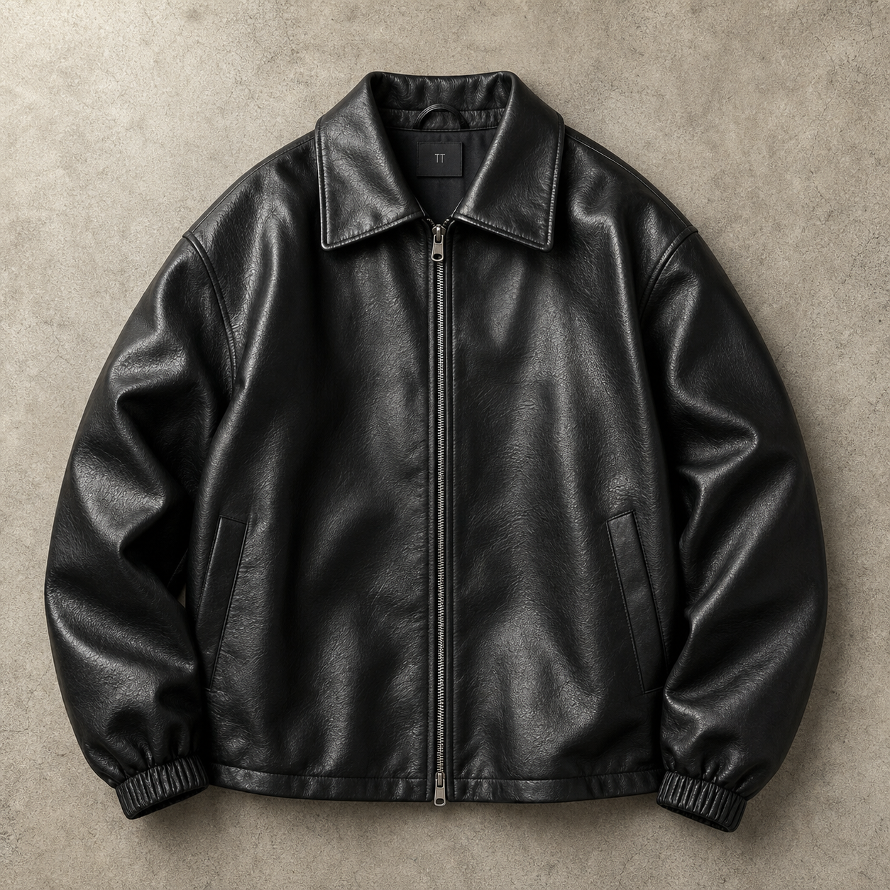 Alicante Boxy Faux Leather Jacket