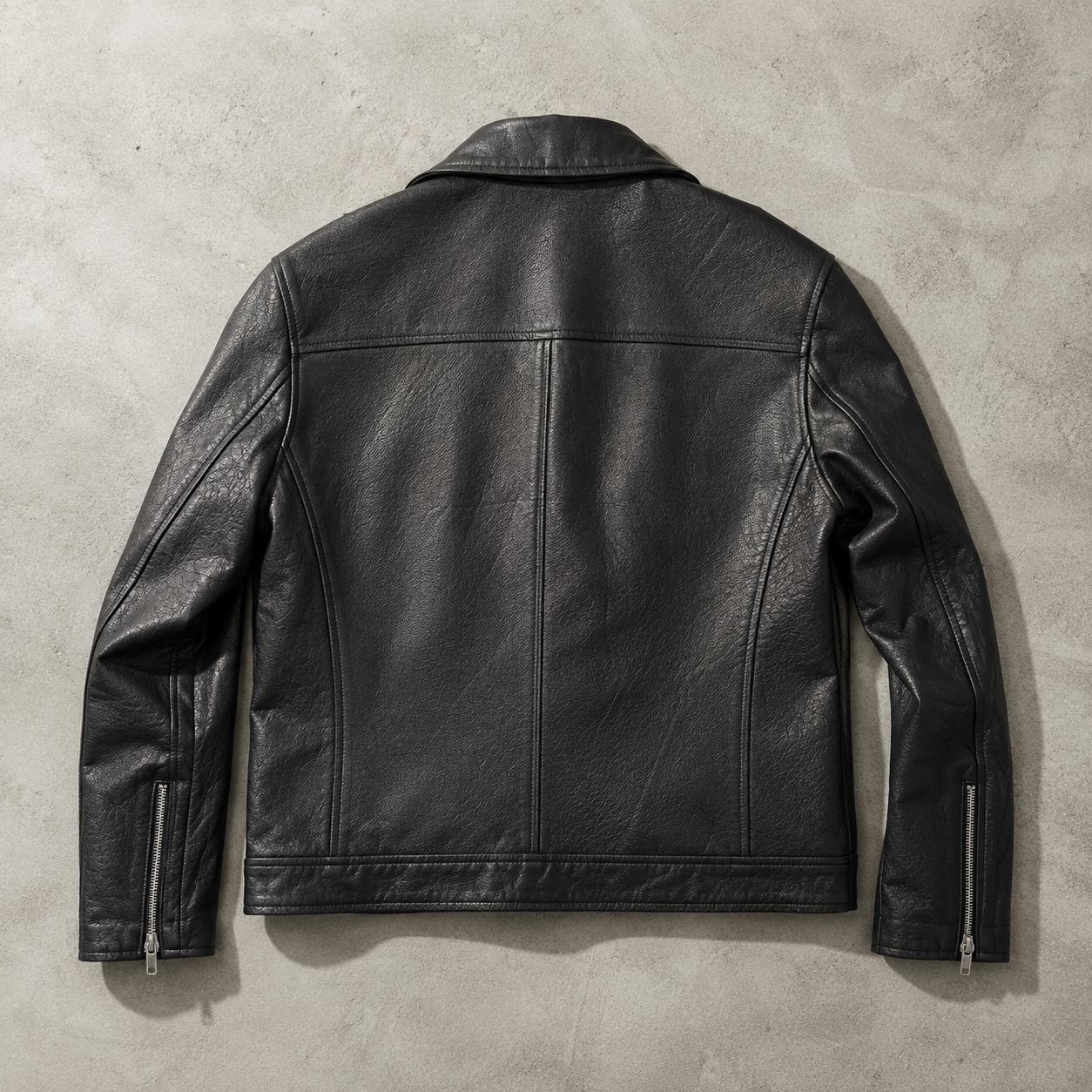 Cascais Slim Fit Faux Leather Jacket