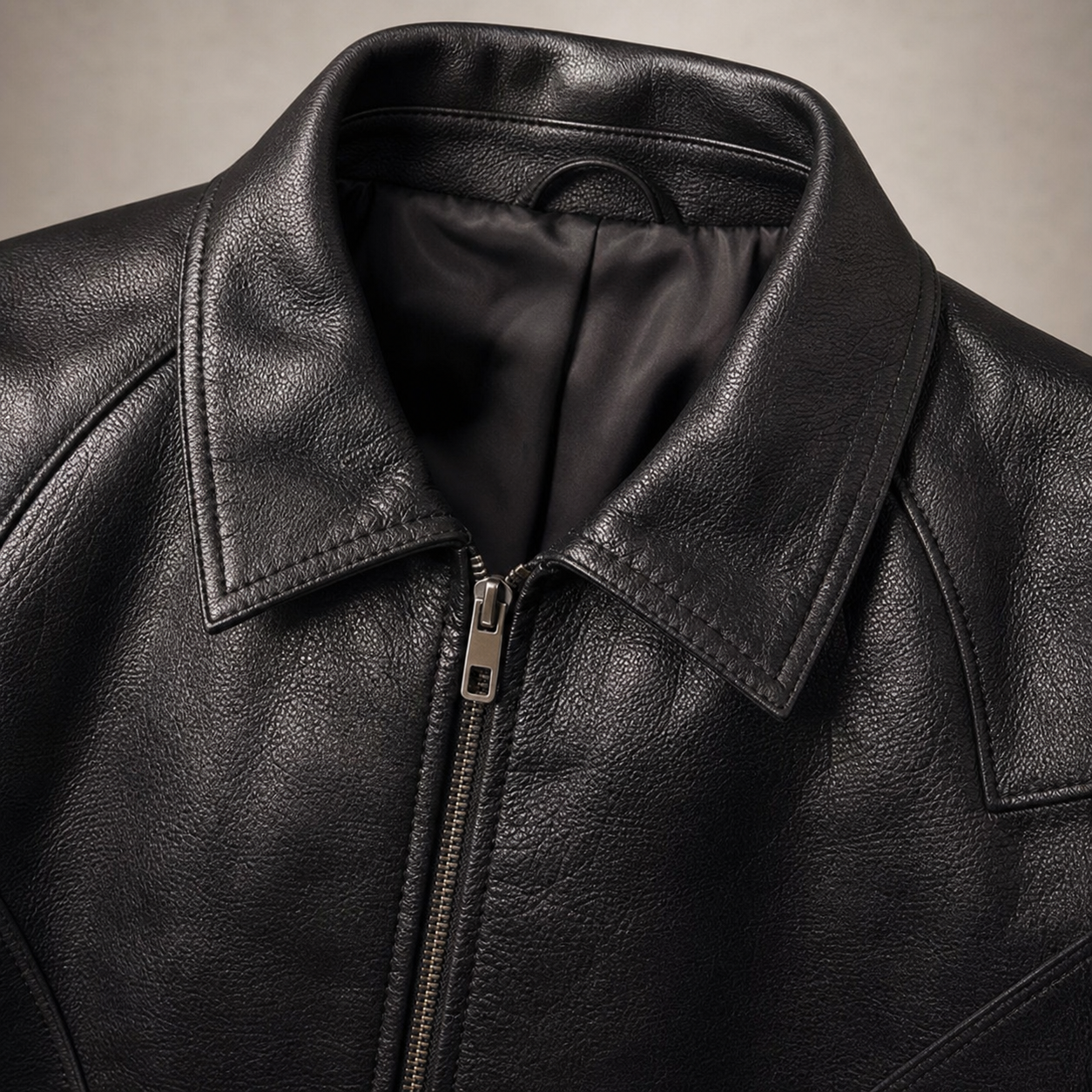 Cascais Slim Fit Faux Leather Jacket