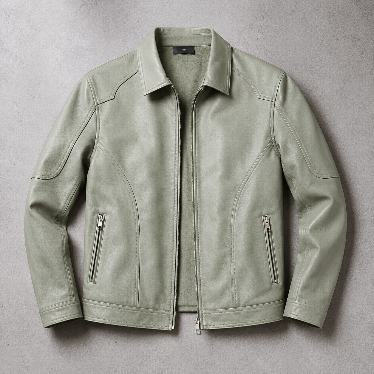 Cascais Slim Fit Faux Leather Jacket