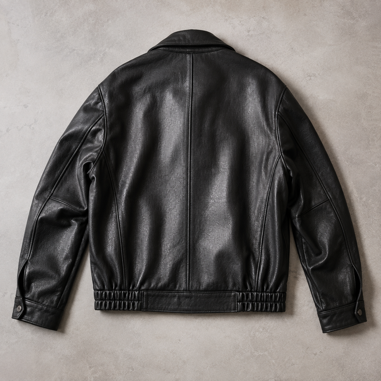 Lagos Relaxed Zip Front Faux Leather Jacket