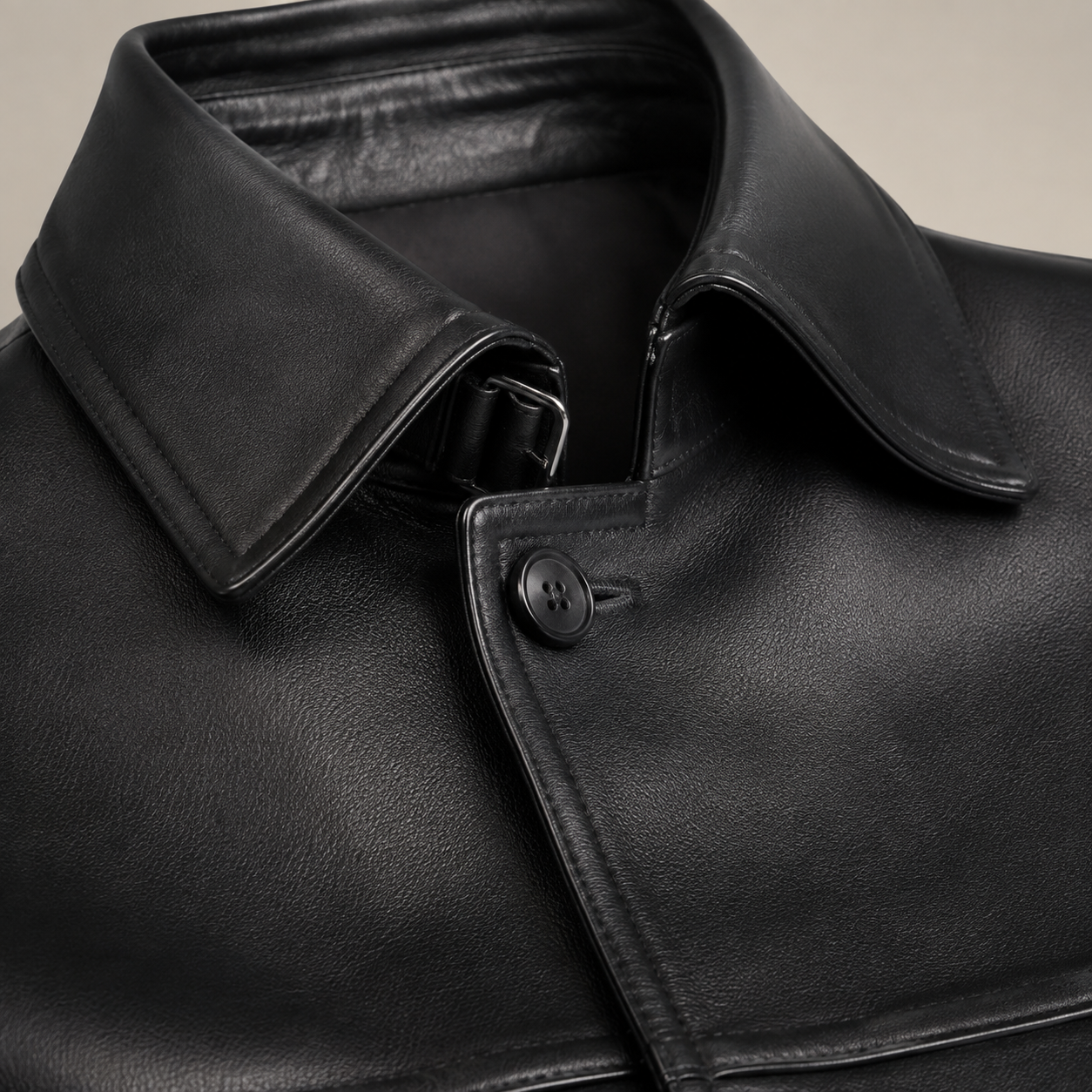 Porto Longline Faux Leather Trench Coat