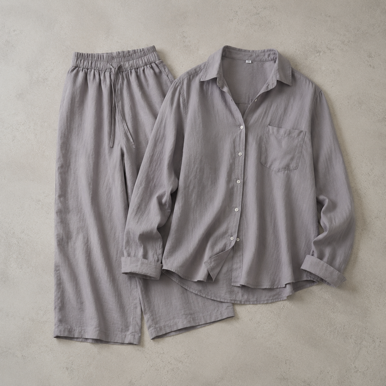 Vence Relaxed Shirt and Wide Leg Trouser Set