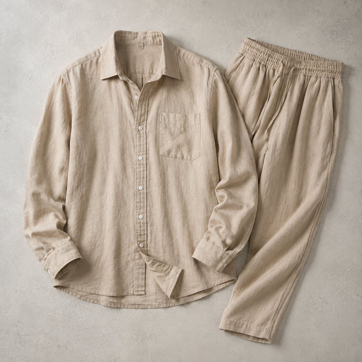 Vence Relaxed Shirt and Wide Leg Trouser Set