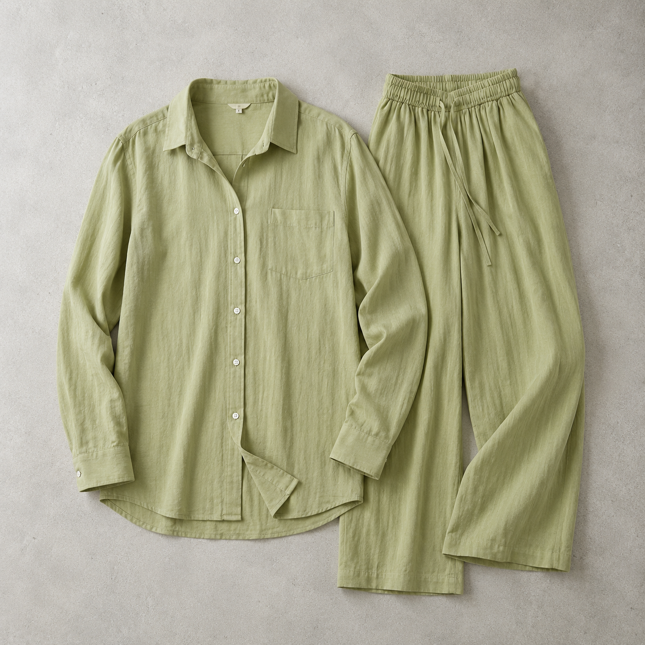 Vence Relaxed Shirt and Wide Leg Trouser Set