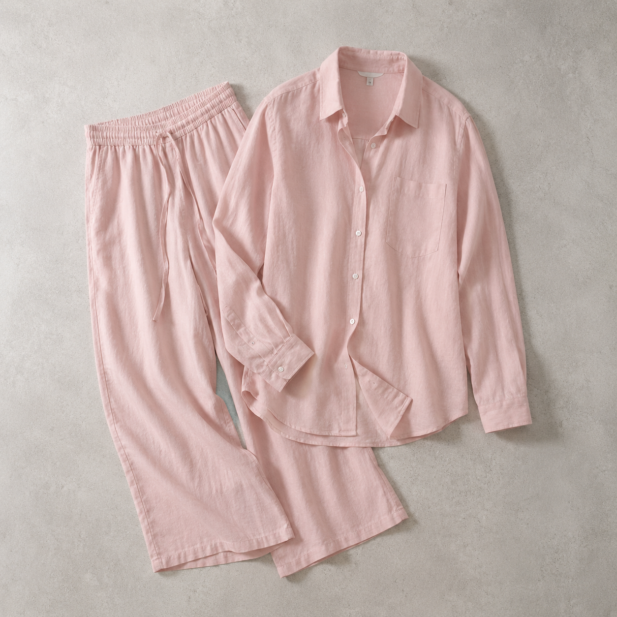 Vence Relaxed Shirt and Wide Leg Trouser Set
