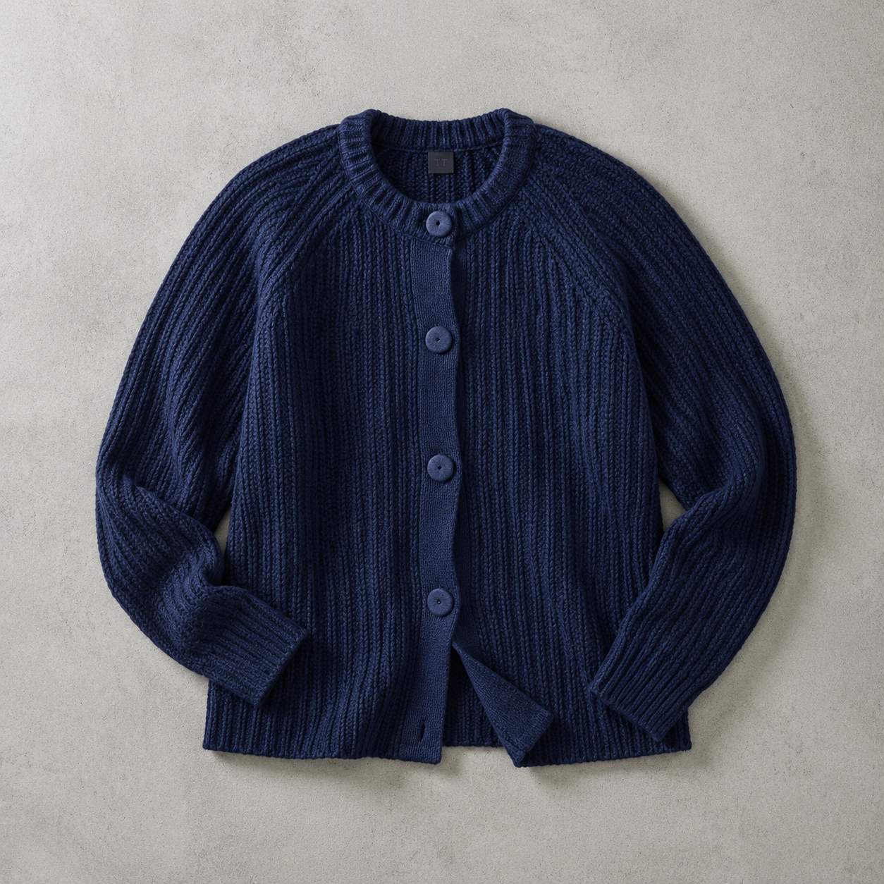 Bonnieux Chunky Ribbed Button Front Cardigan
