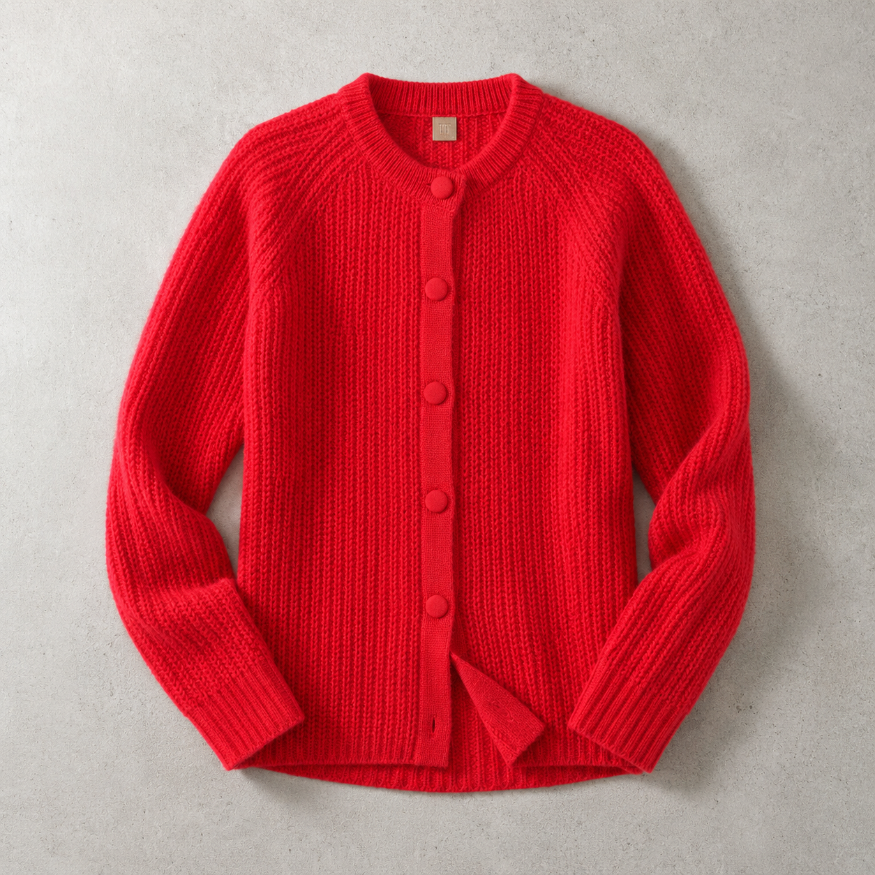 Bonnieux Chunky Ribbed Button Front Cardigan
