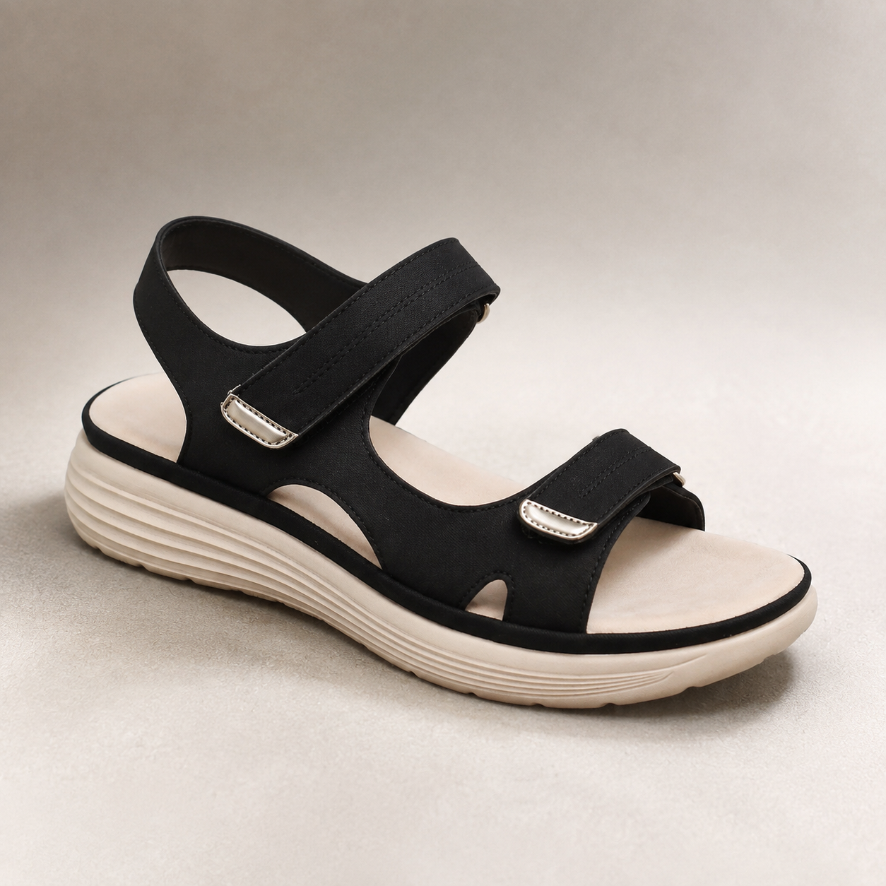 Arezzo Adjustable Strap Wedge Walking Sandal