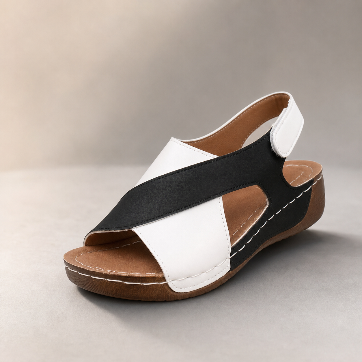 Alba Printed Crisscross Slingback Sandal