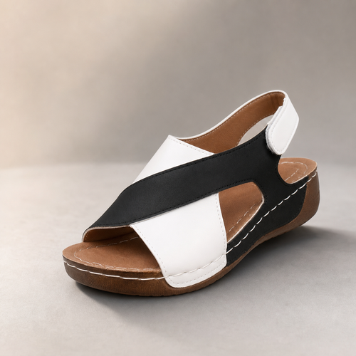 Alba Printed Crisscross Slingback Sandal