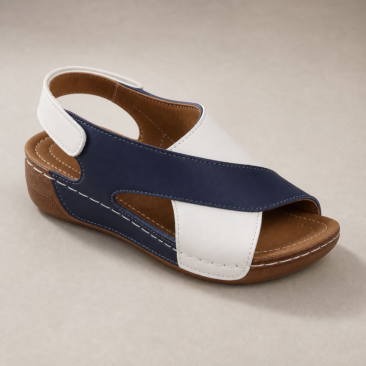 Alba Printed Crisscross Slingback Sandal