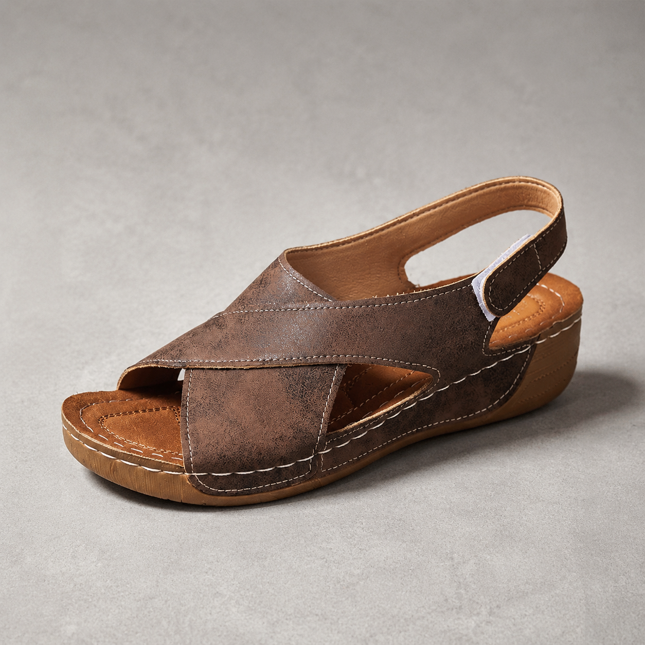 Alba Printed Crisscross Slingback Sandal