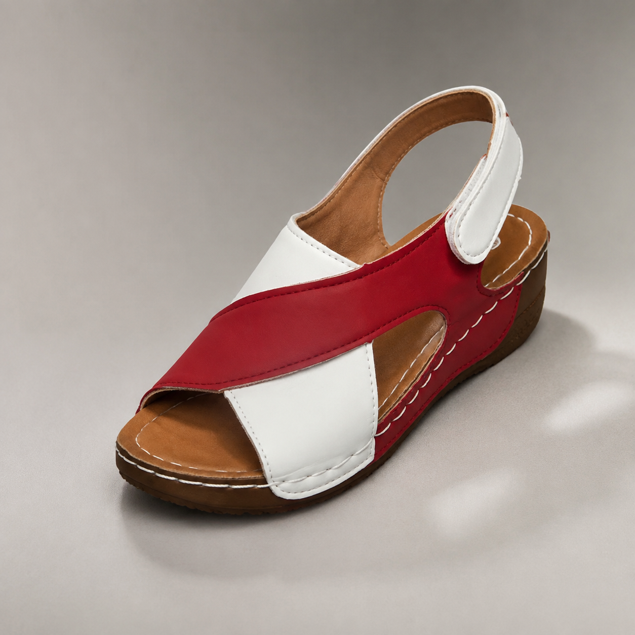 Alba Printed Crisscross Slingback Sandal