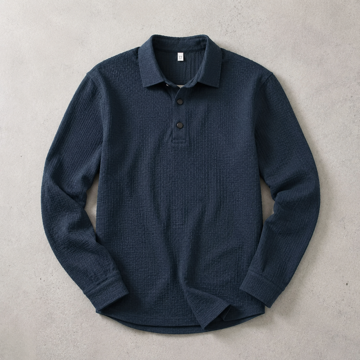 Oristano Textured Knit Polo Shirt