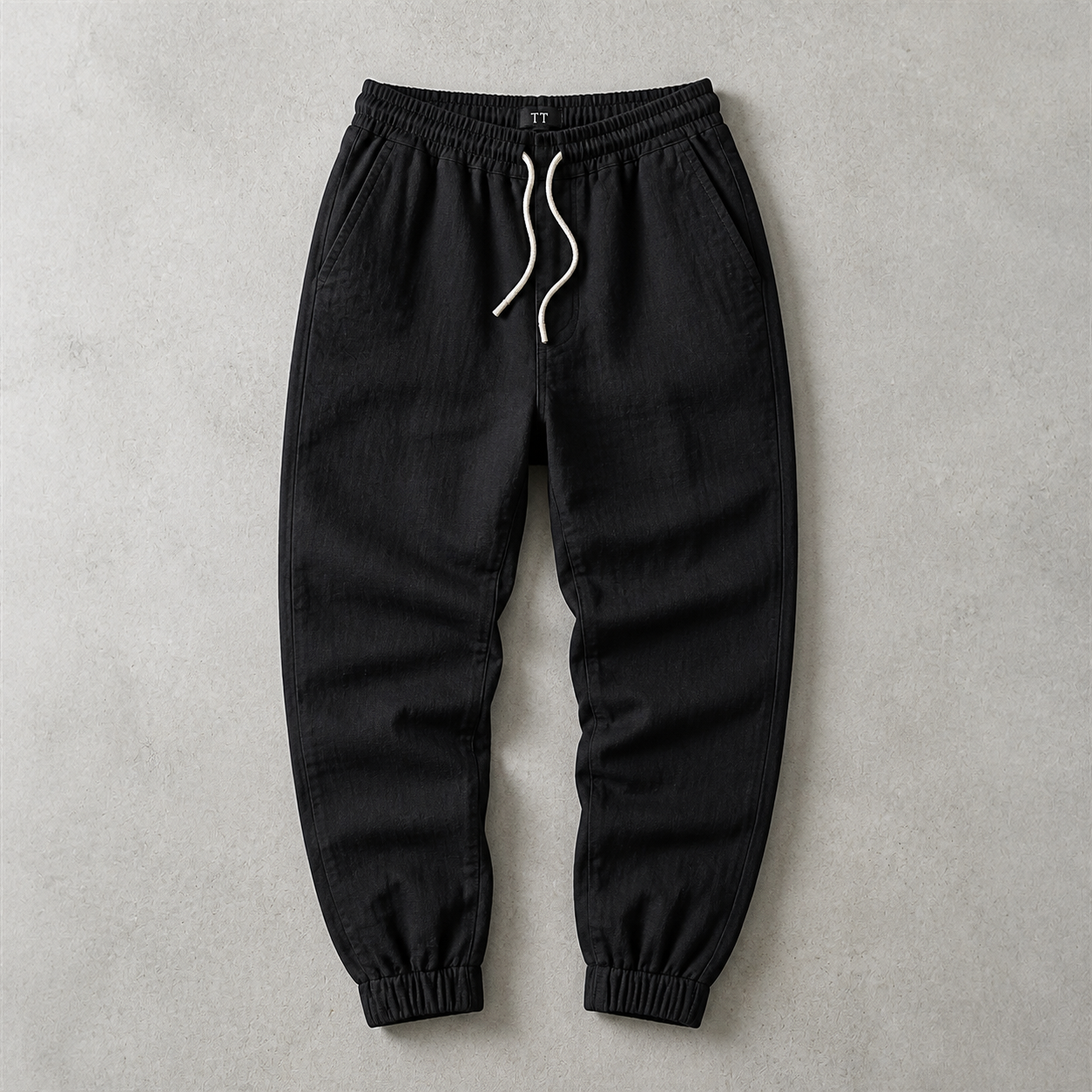 Lipari Cotton Linen Cuffed Jogger Pants