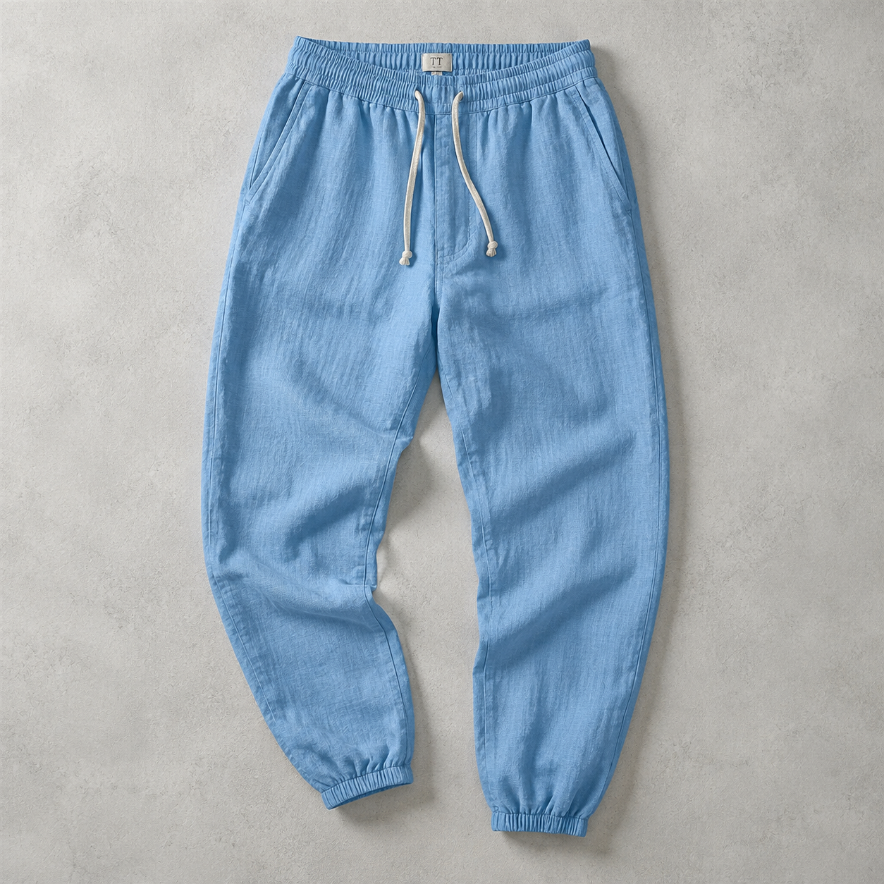 Lipari Cotton Linen Cuffed Jogger Pants
