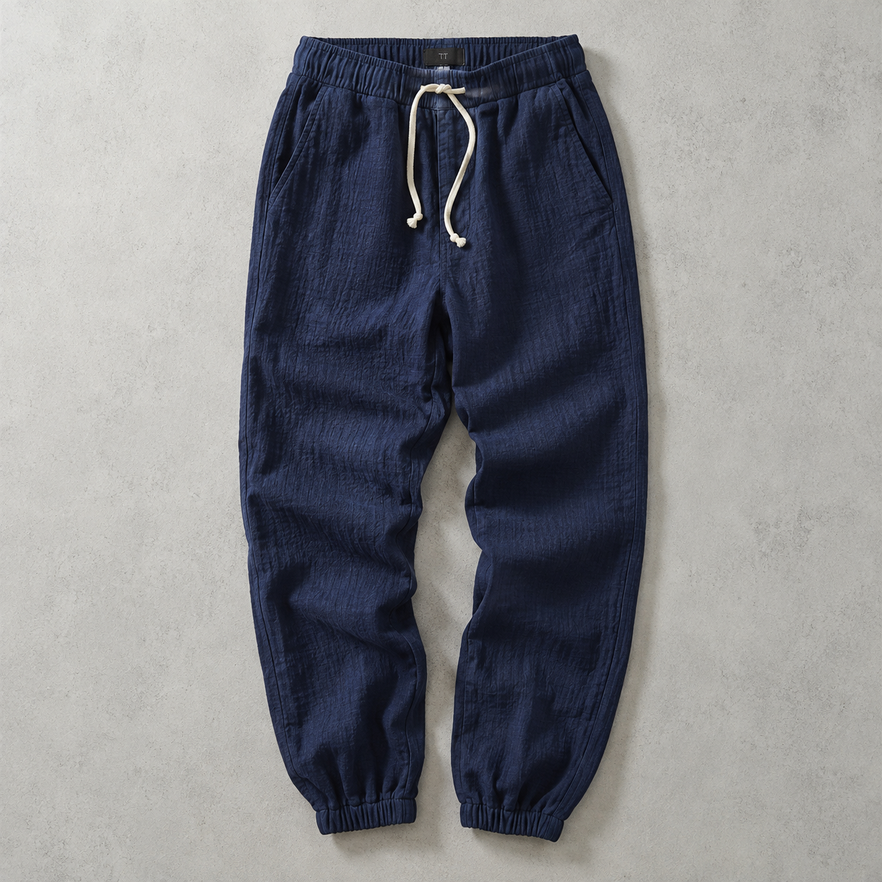 Lipari Cotton Linen Cuffed Jogger Pants