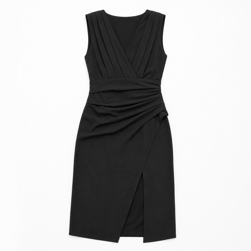 The Iyanna Surplice Midi Dress