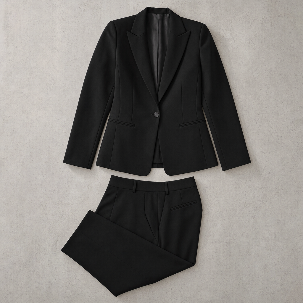 The Siena Three-Piece Tailored Suit - Black