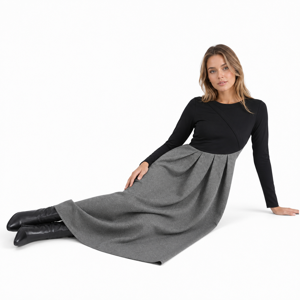 The Rachel Colourblock Maxi Dress