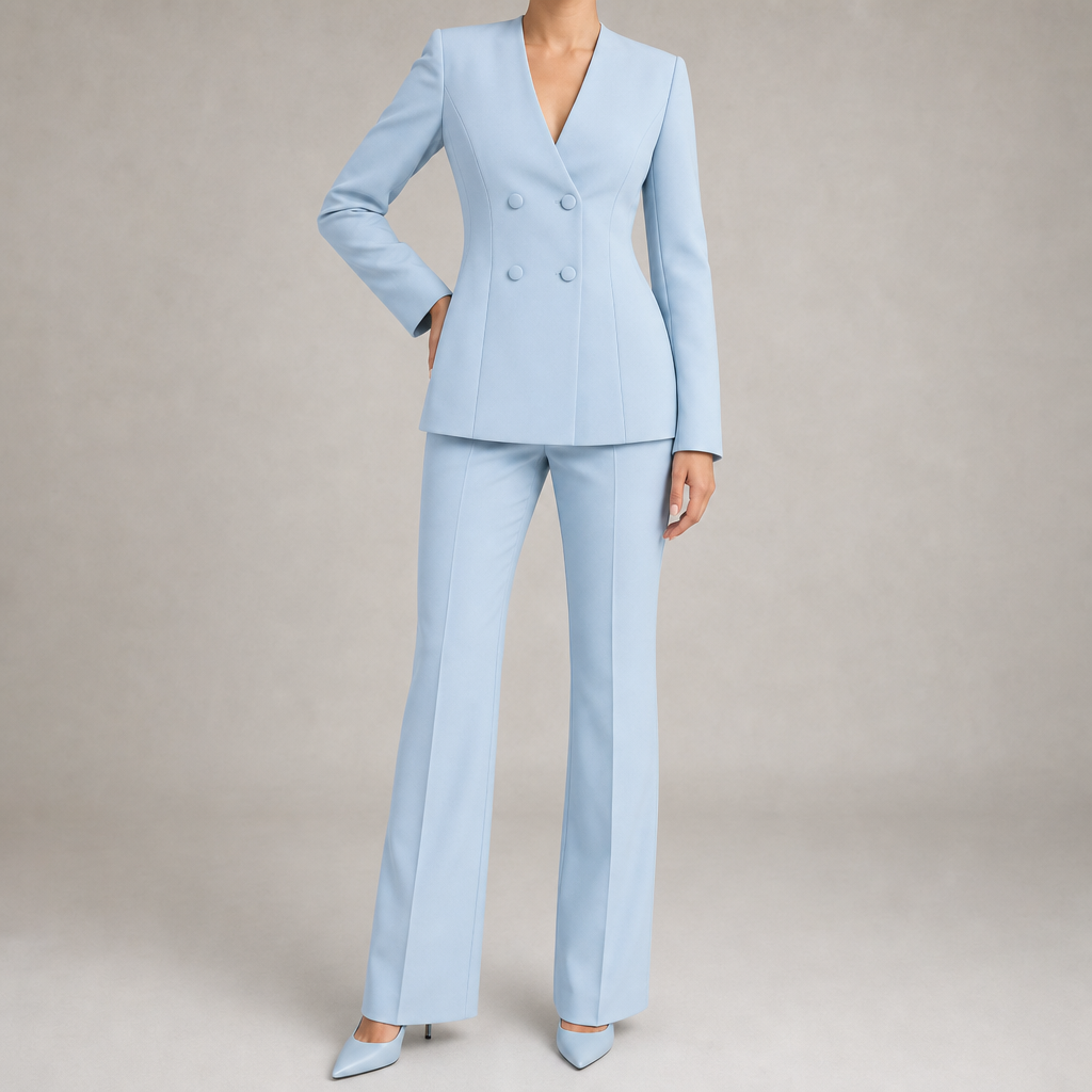 The Siena Three-Piece Tailored Suit - Blue