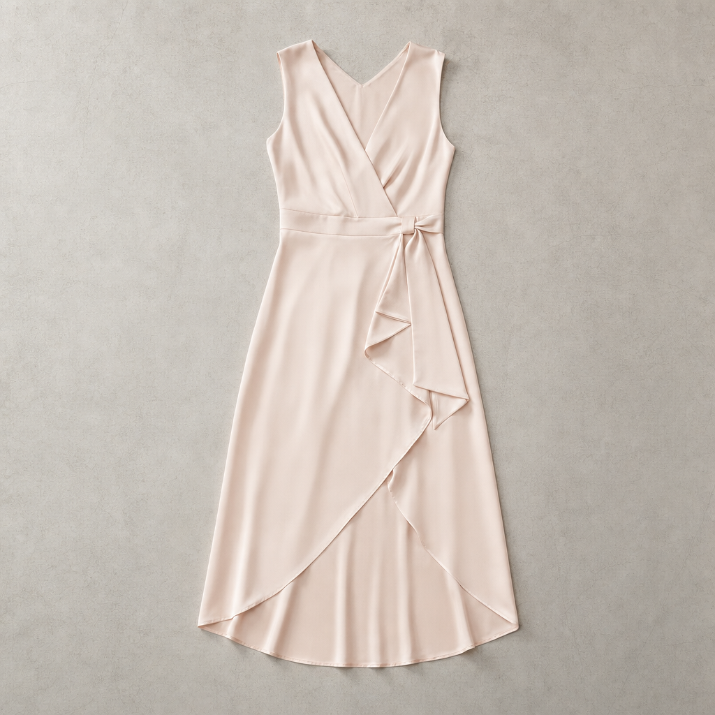 The Amalfi Wrap Maxi Dress - Blush