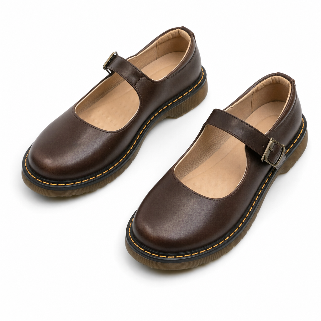 The Asolo Buckle Mary Jane - Brown
