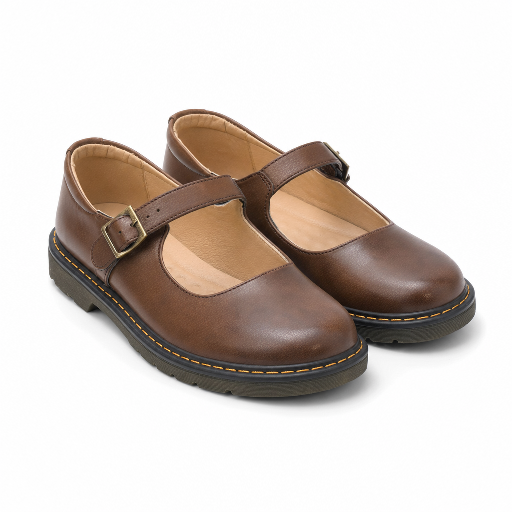 The Asolo Buckle Mary Jane - Camel