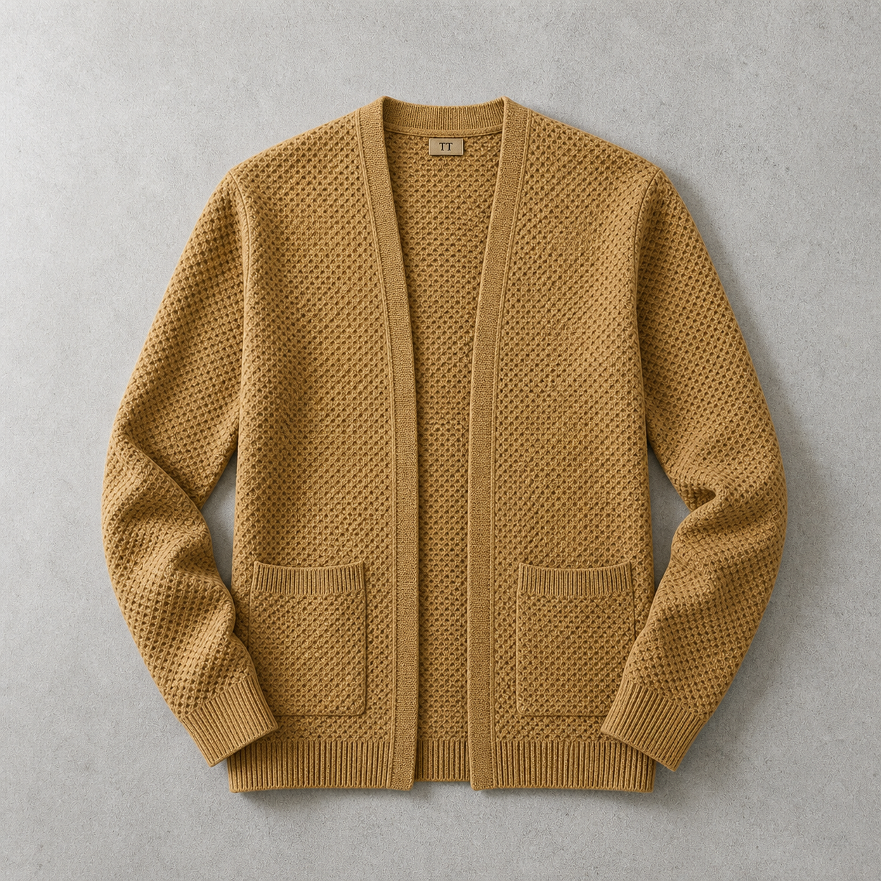 The Annecy Open Front Textured Cardigan
