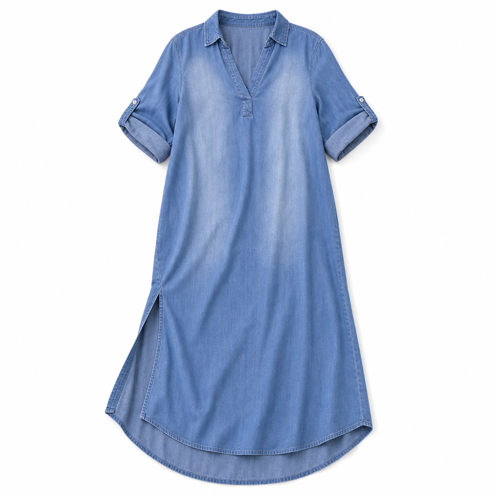 The Germaine Chambray Maxi Dress