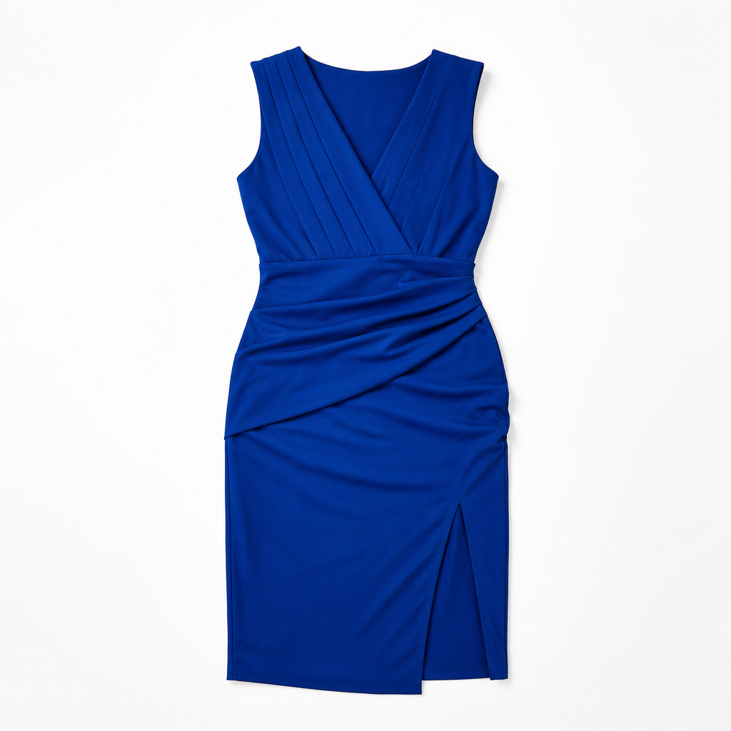 The Iyanna Surplice Midi Dress