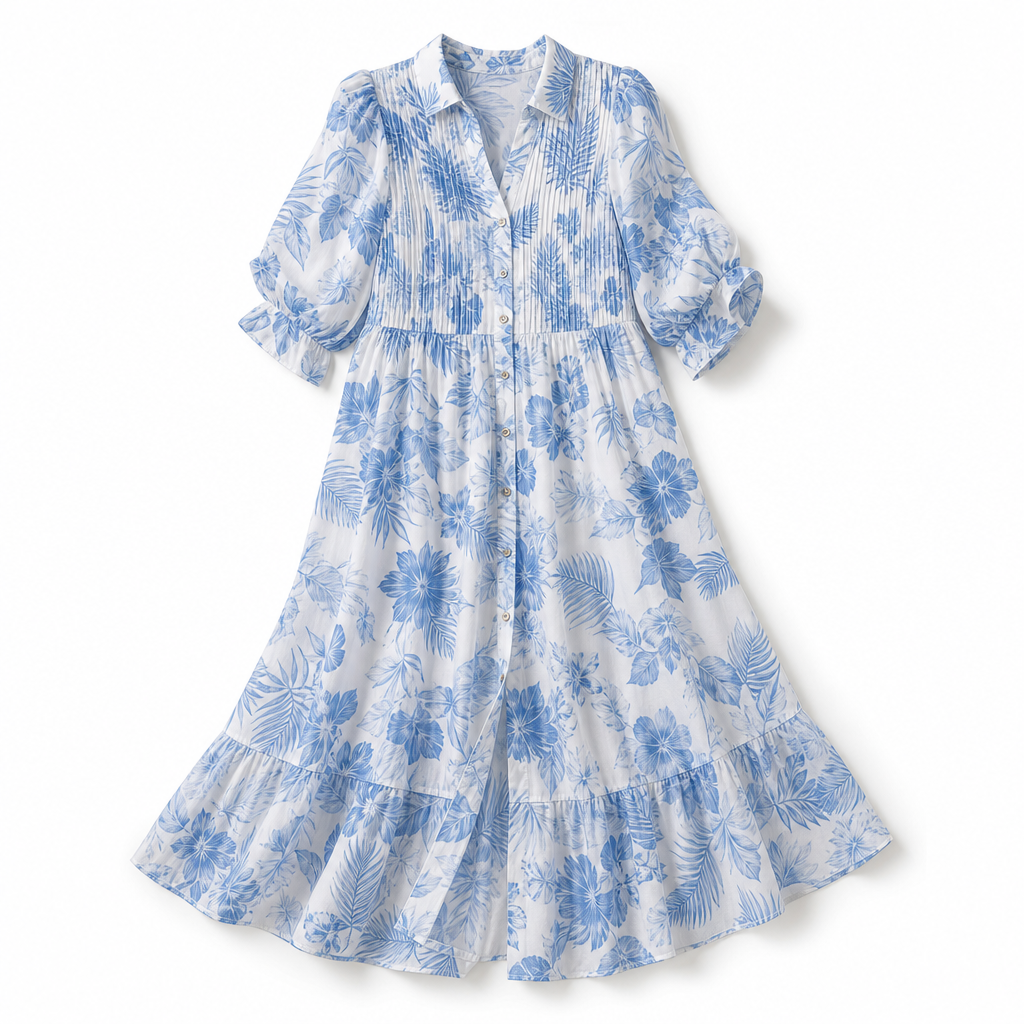 The Livie Maxi Shirt Dress
