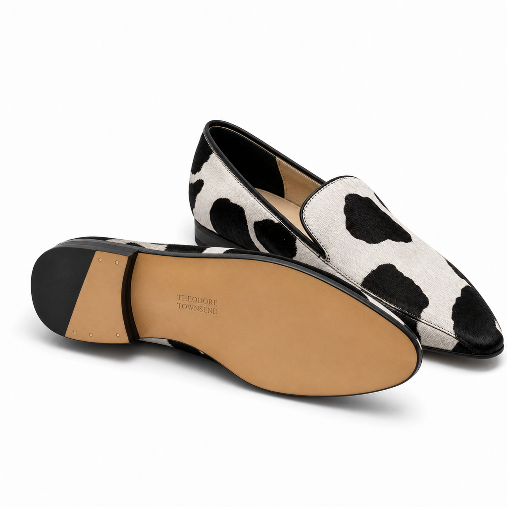The Liliana Cow-Print Loafer