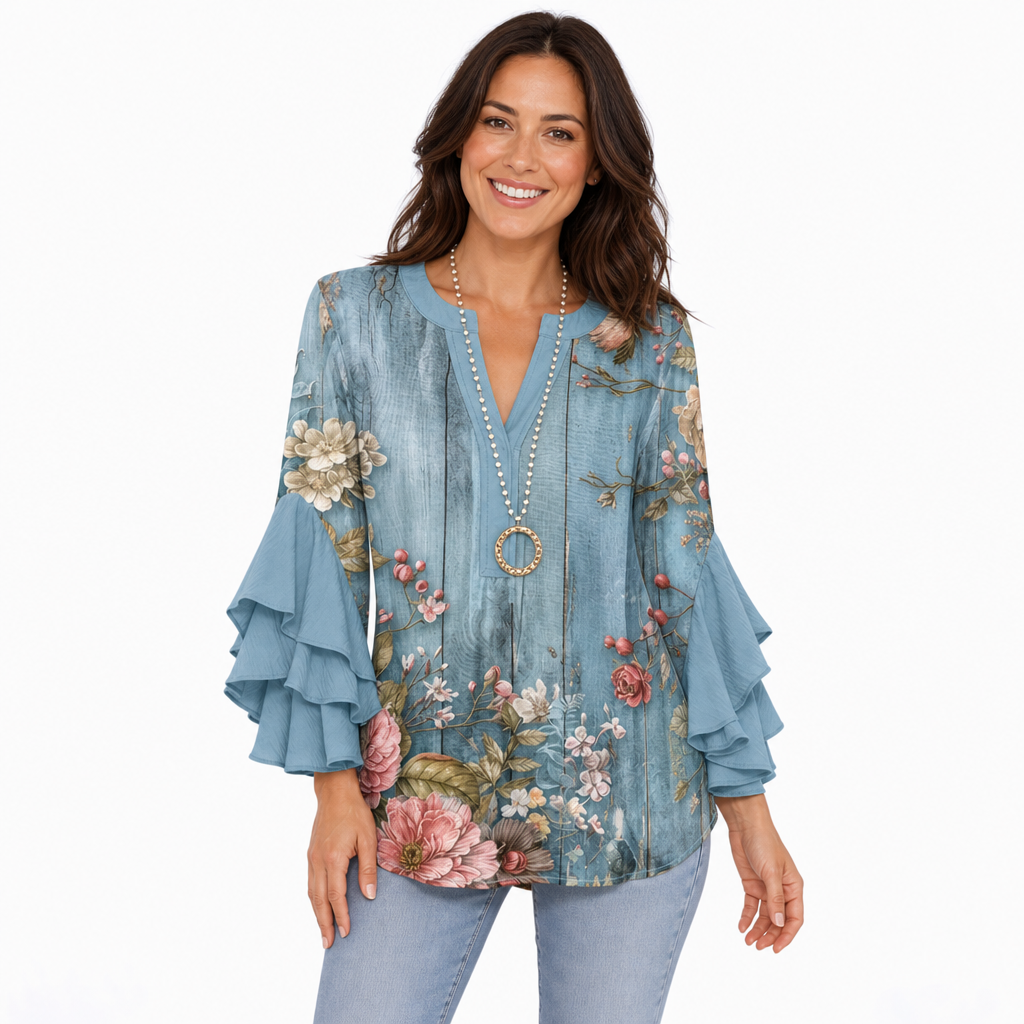 The Toinette Ruffle Blouse