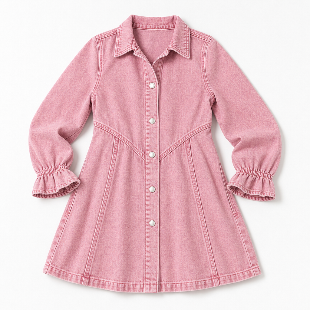 The Gayelle Denim Shirt Dress