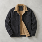 Verbier Sherpa-Lined Trucker Field Jacket — DARK GRAY