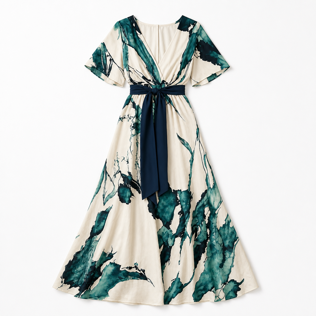 The Winonah Watercolour Maxi Dress