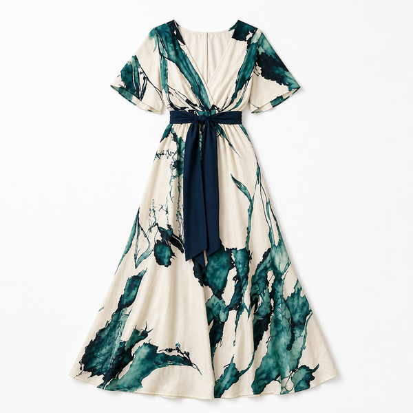 The Winonah Watercolour Maxi Dress