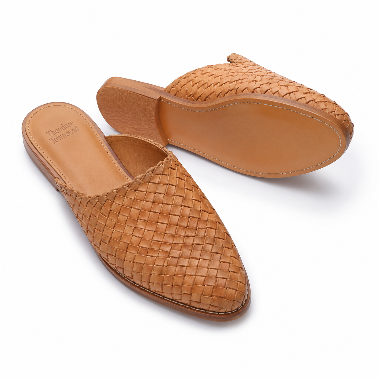 Taormina Woven Pointed-Toe Slip-On Mule — SOLE