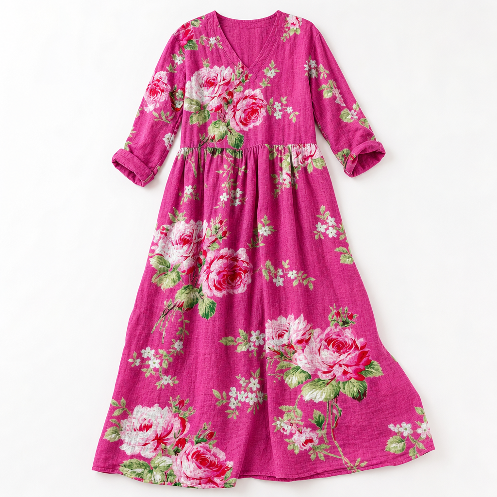 The Dearyn Linen Maxi Dress