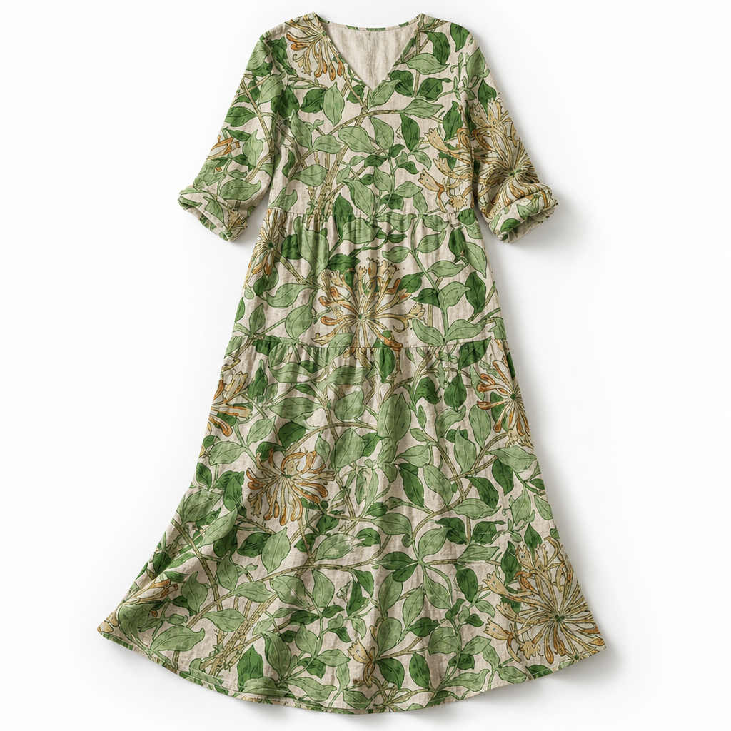The Dearyn Linen Maxi Dress