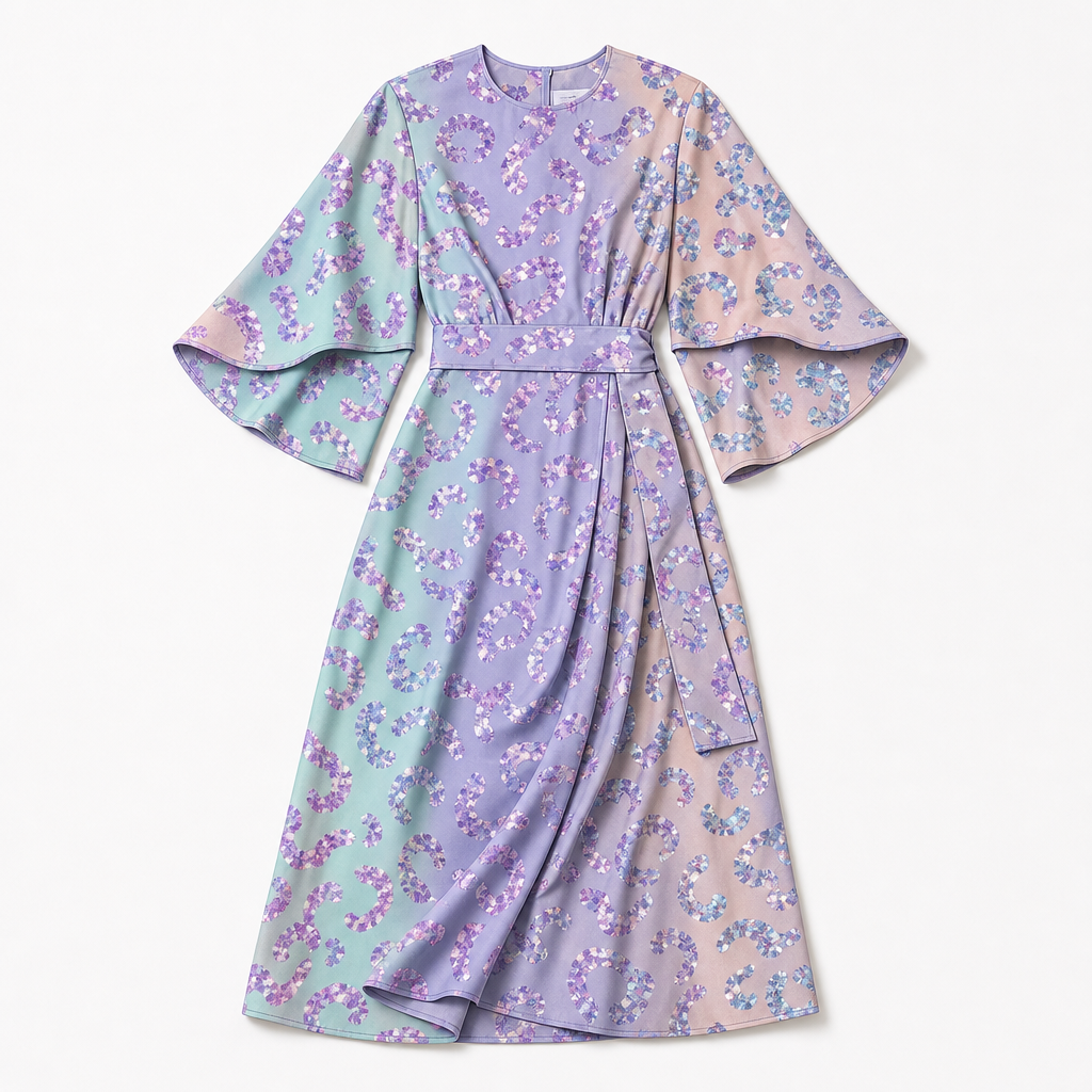 The Moxlan Floral Midi Dress