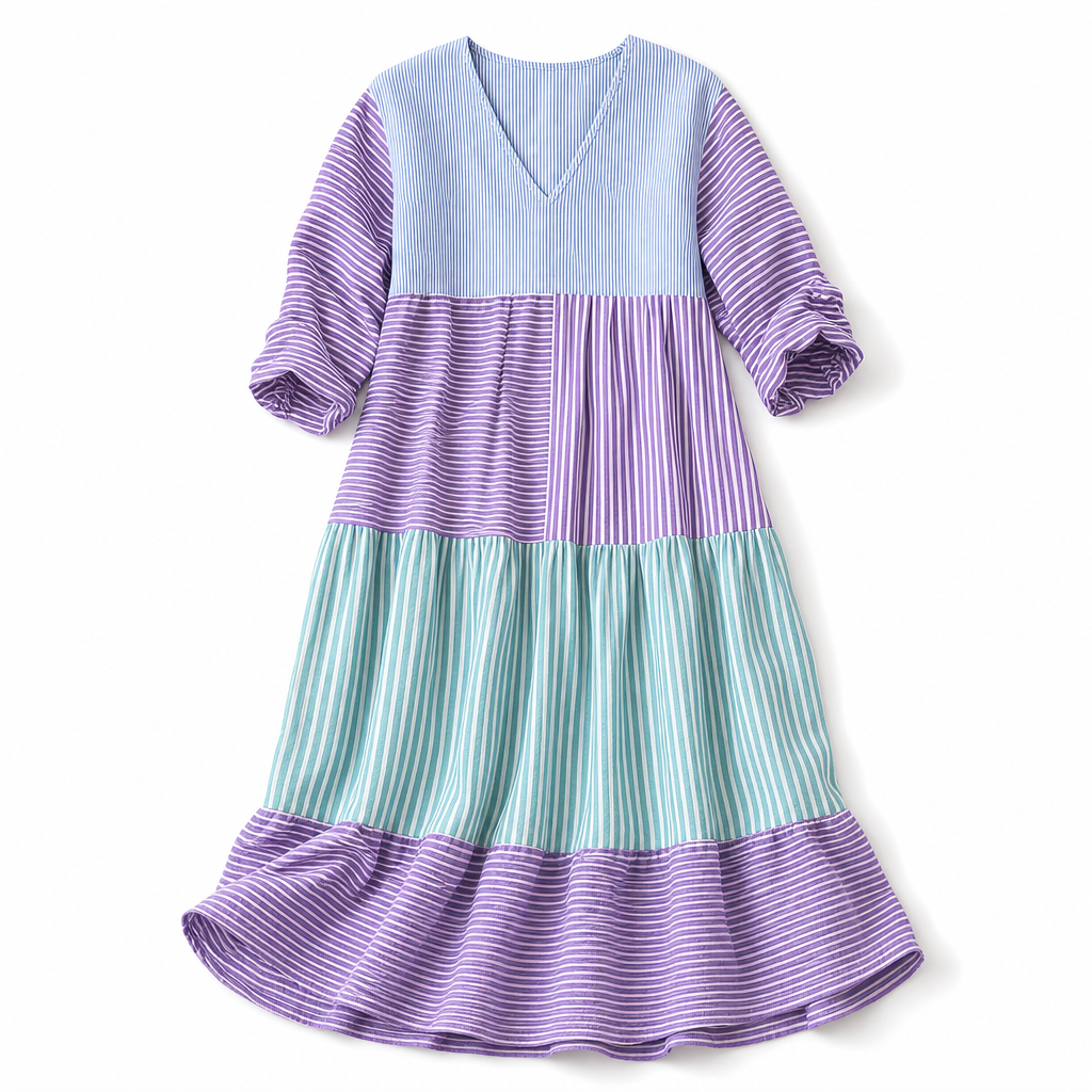 The Maple Patchwork Maxi Dress