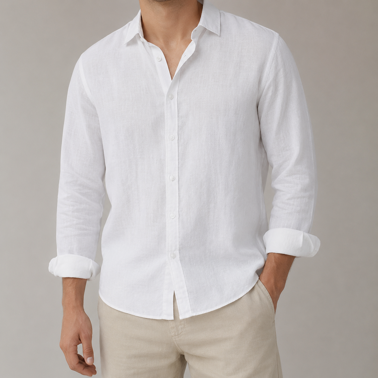 The Ravello Long Sleeve Linen Shirt