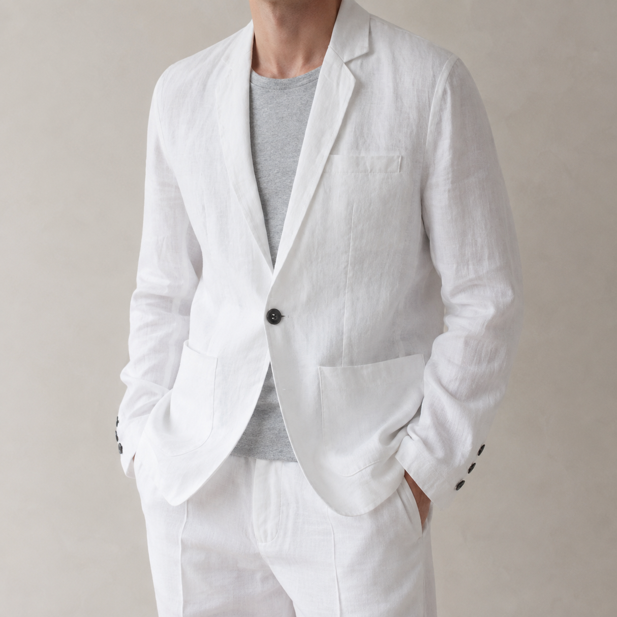 The Positano Linen Blazer And Trouser Set
