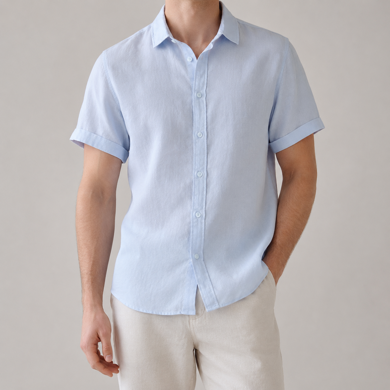 The Lucca Short Sleeve Linen Shirt