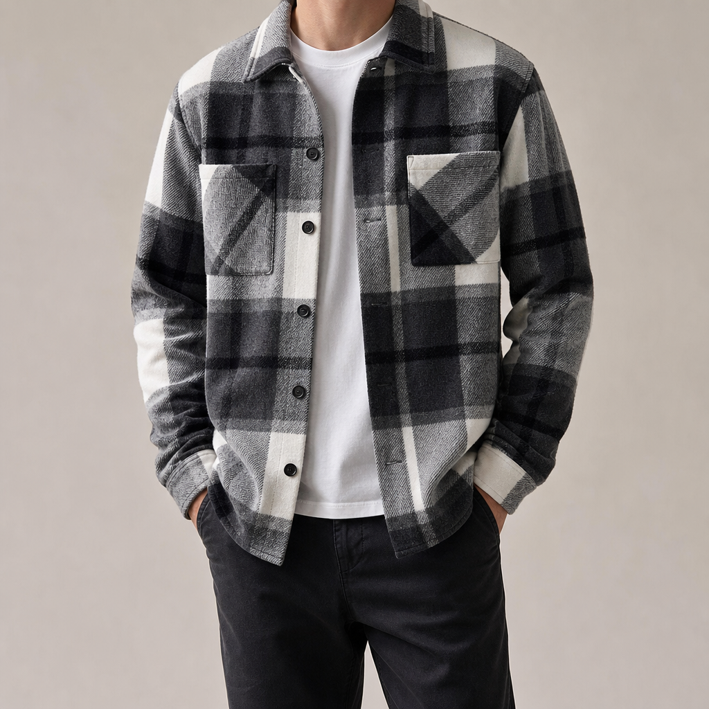 The Verona Brushed Plaid Shacket