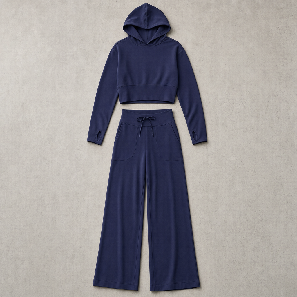 The Como Hooded Lounge Set - Navy