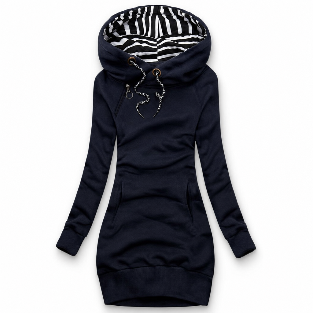 The Beckham Hooded Sweater Dress
